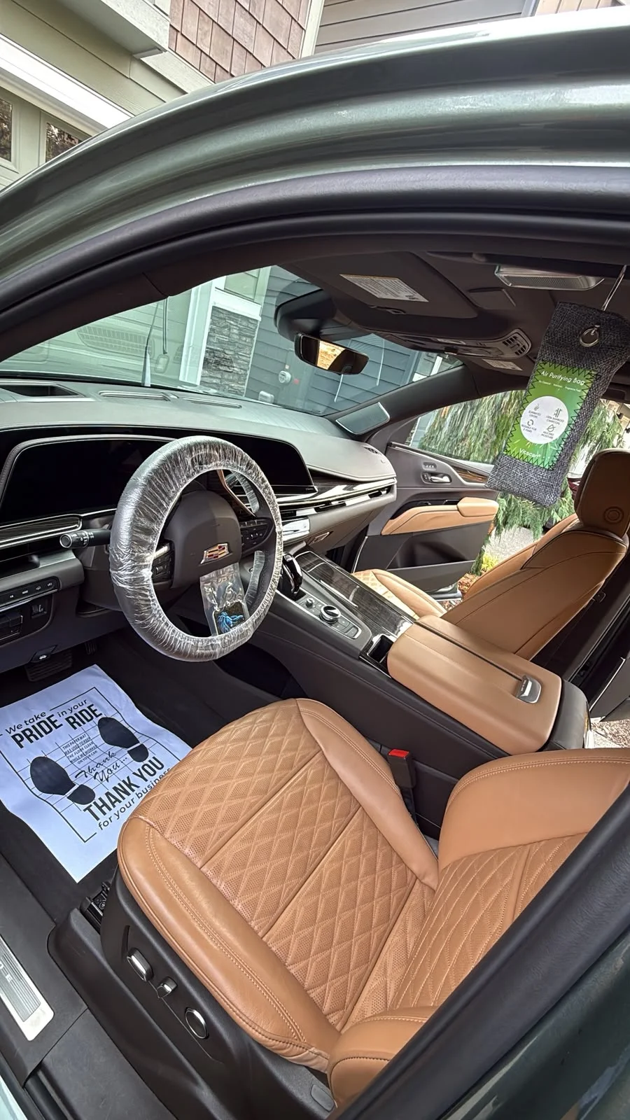 Interior Detail Cadillac Escalade leather cabin
